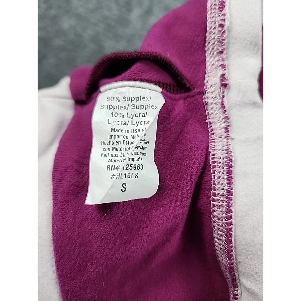 Kate Spade x Beyond Yoga Blocked Frame Sports Bra S Plum White‎ Gym Workout Top